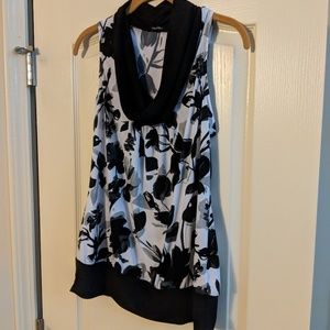 Cowl Neck Floral Blouse